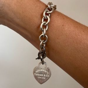 Tiffany and Co. heart charm bracelet
